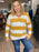 FINAL CALL- Brinleigh striped top in mustard yellow