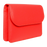 Pebbled Calf Leather Belt Pouch Coral