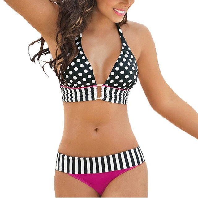 Flirty Polka dot two piece swim set