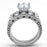 Women Stainless Steel Cubic Zirconia Rings TK1450