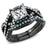 TK3457 IP Black(Ion Plating) Stainless Steel Ring